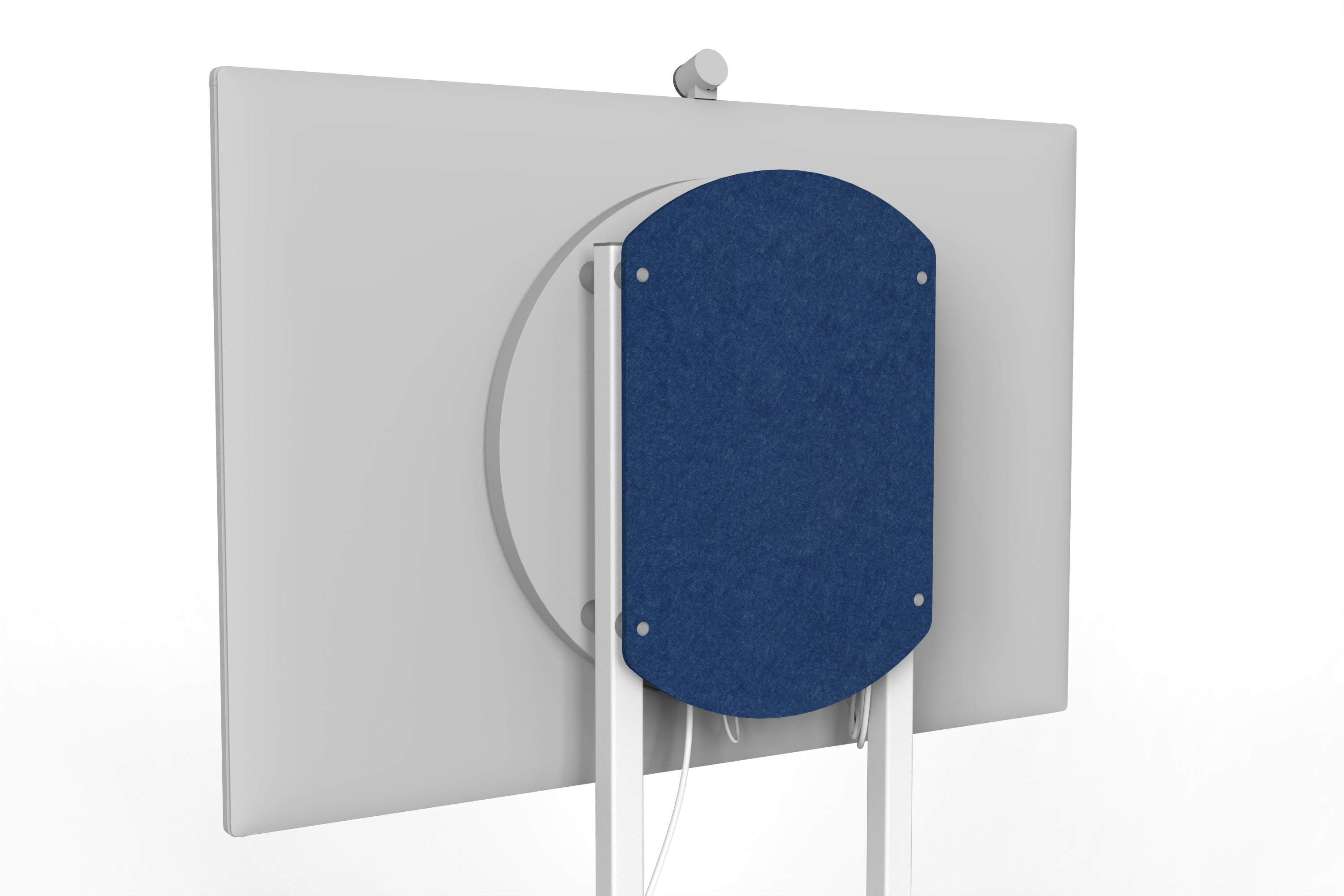 Heckler Rolling Stand for Surface Hub 3 in Admiral finish.