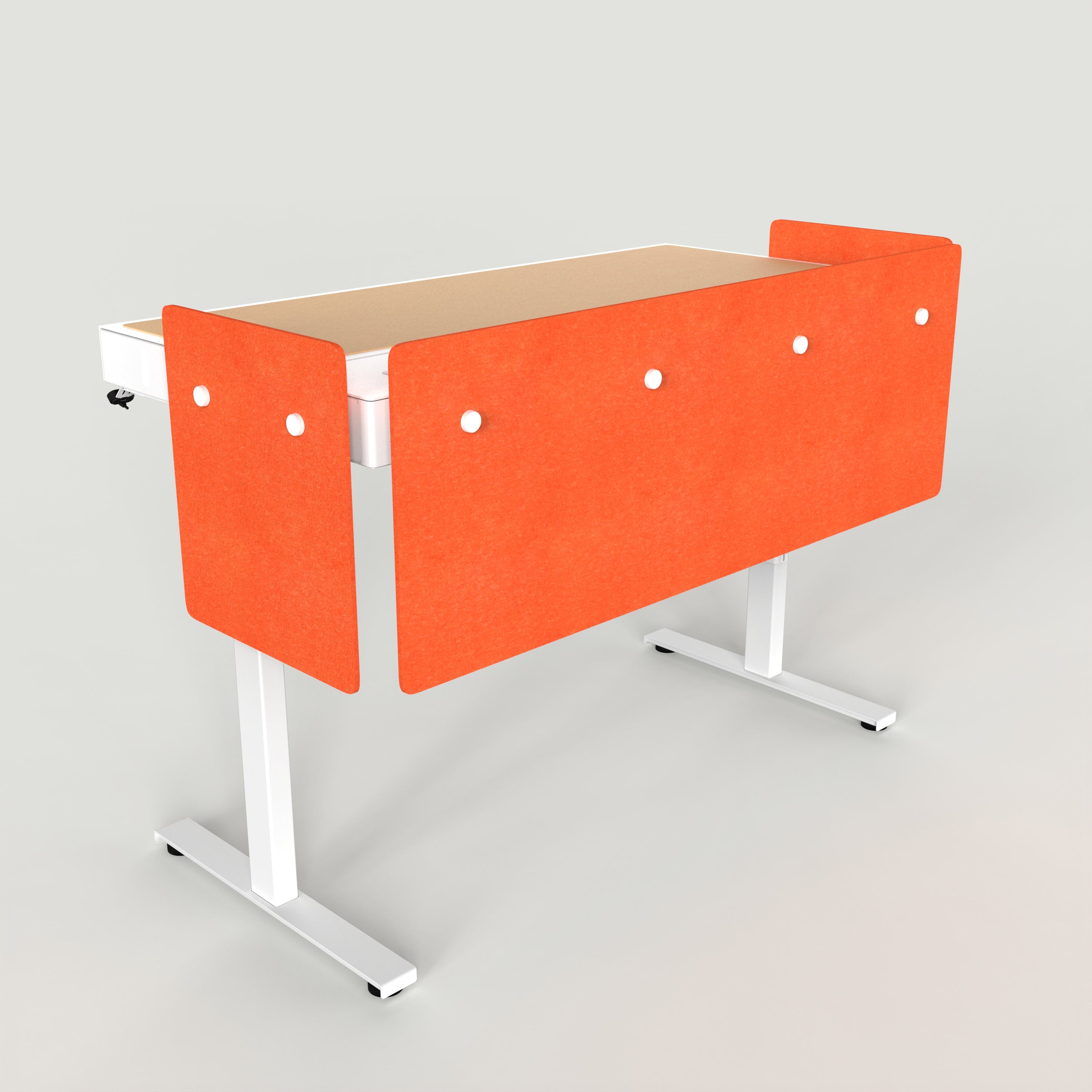 Standard Modesty Panel Set for Heckler Lectern 6U in Aries finish.