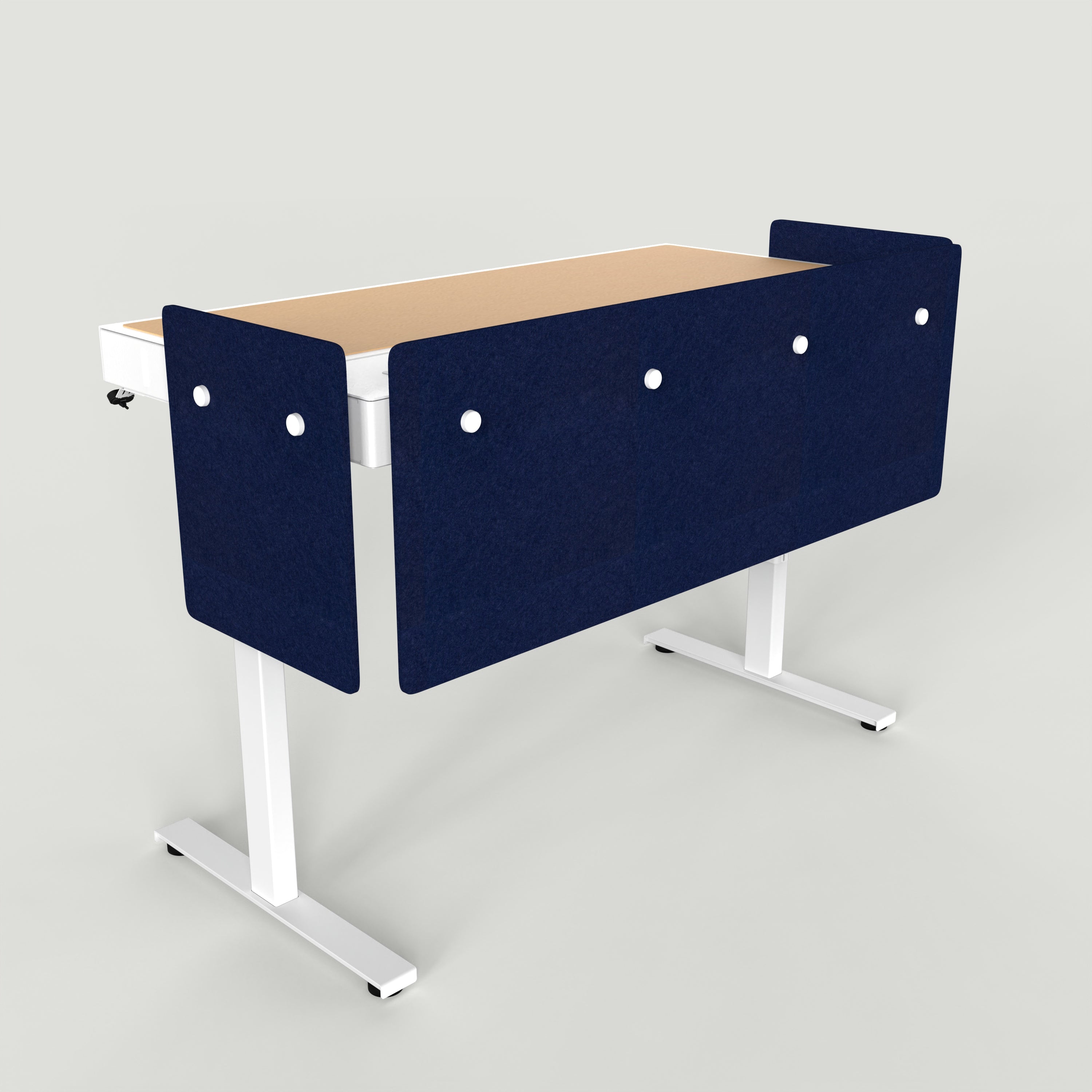 Standard Modesty Panel Set for Heckler Lectern 6U in Oxford finish.