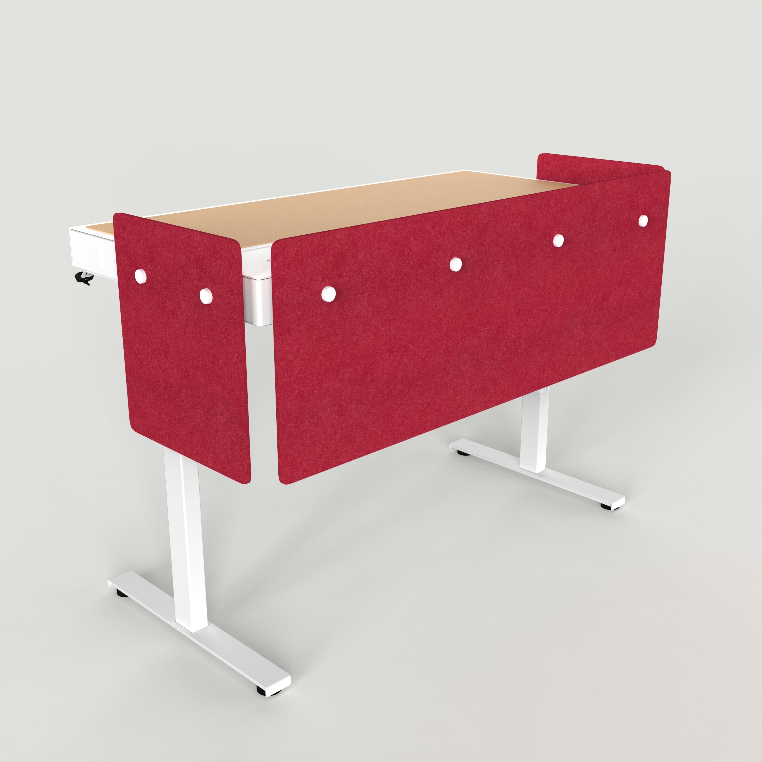 Standard Modesty Panel Set for Heckler Lectern 6U in Ruby finish.