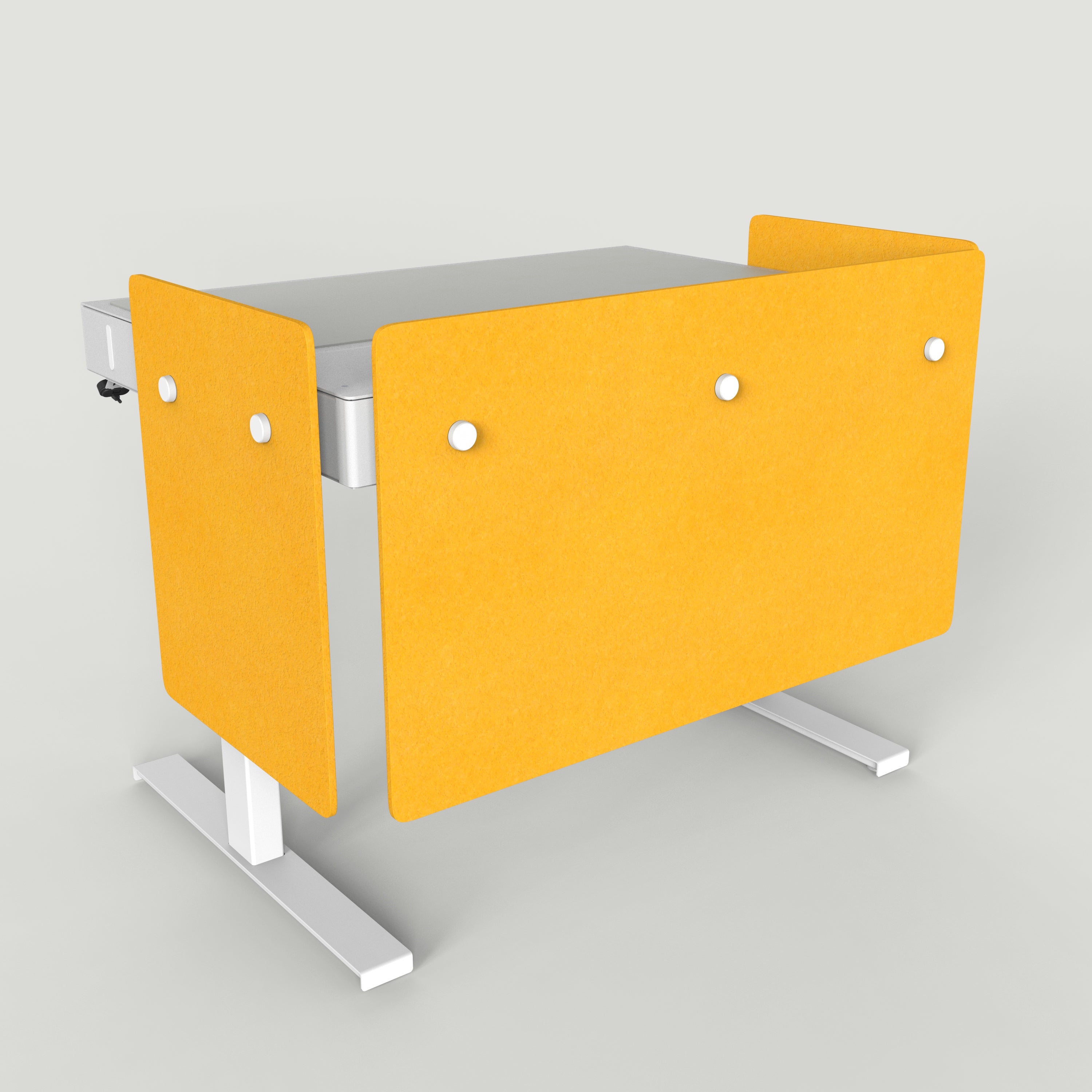 Standard Modesty Panel Set for Heckler Lectern 4U in Citrine finish.