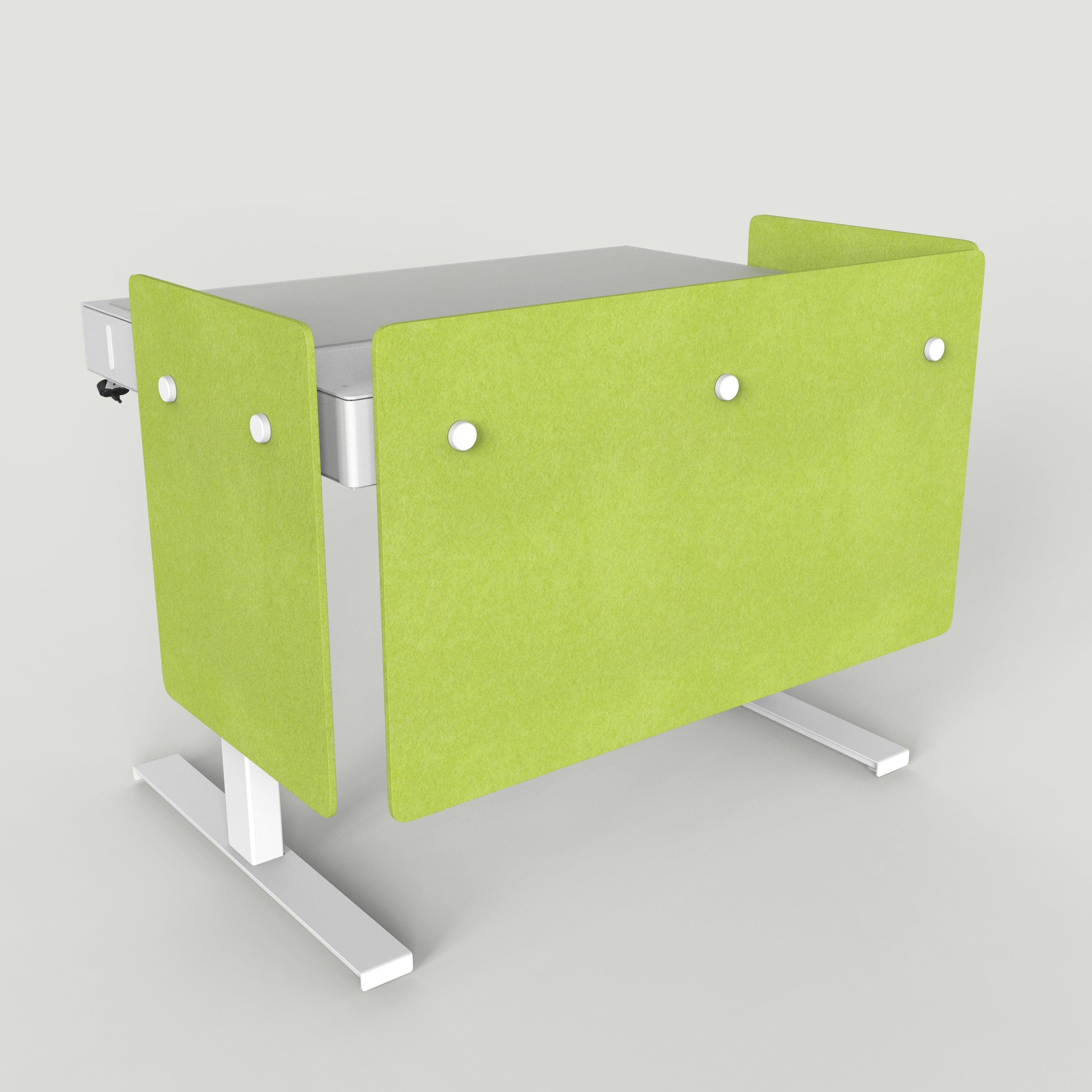 Standard Modesty Panel Set for Heckler Lectern 4U in Kiwi finish.