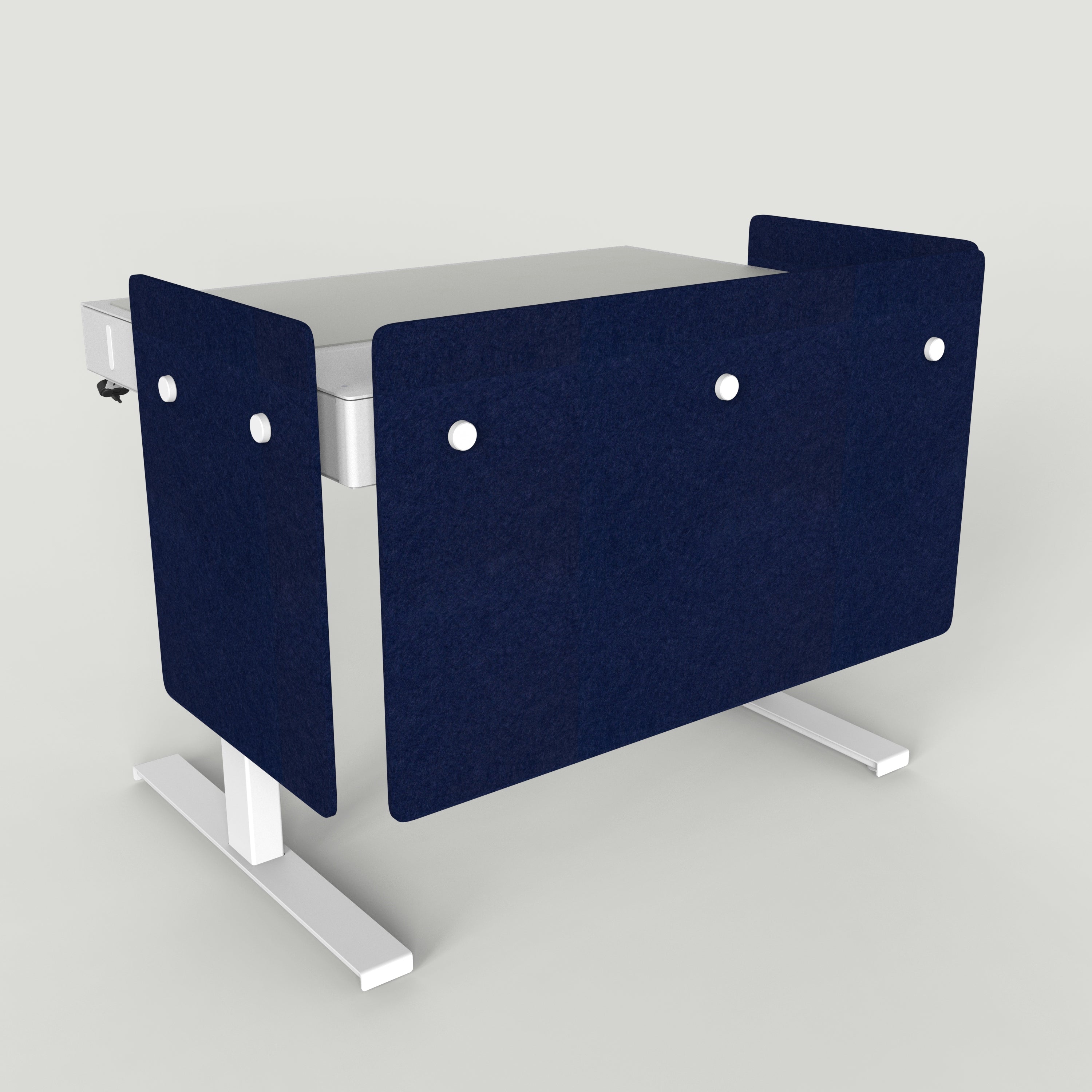 Standard Modesty Panel Set for Heckler Lectern 4U in Oxford finish.