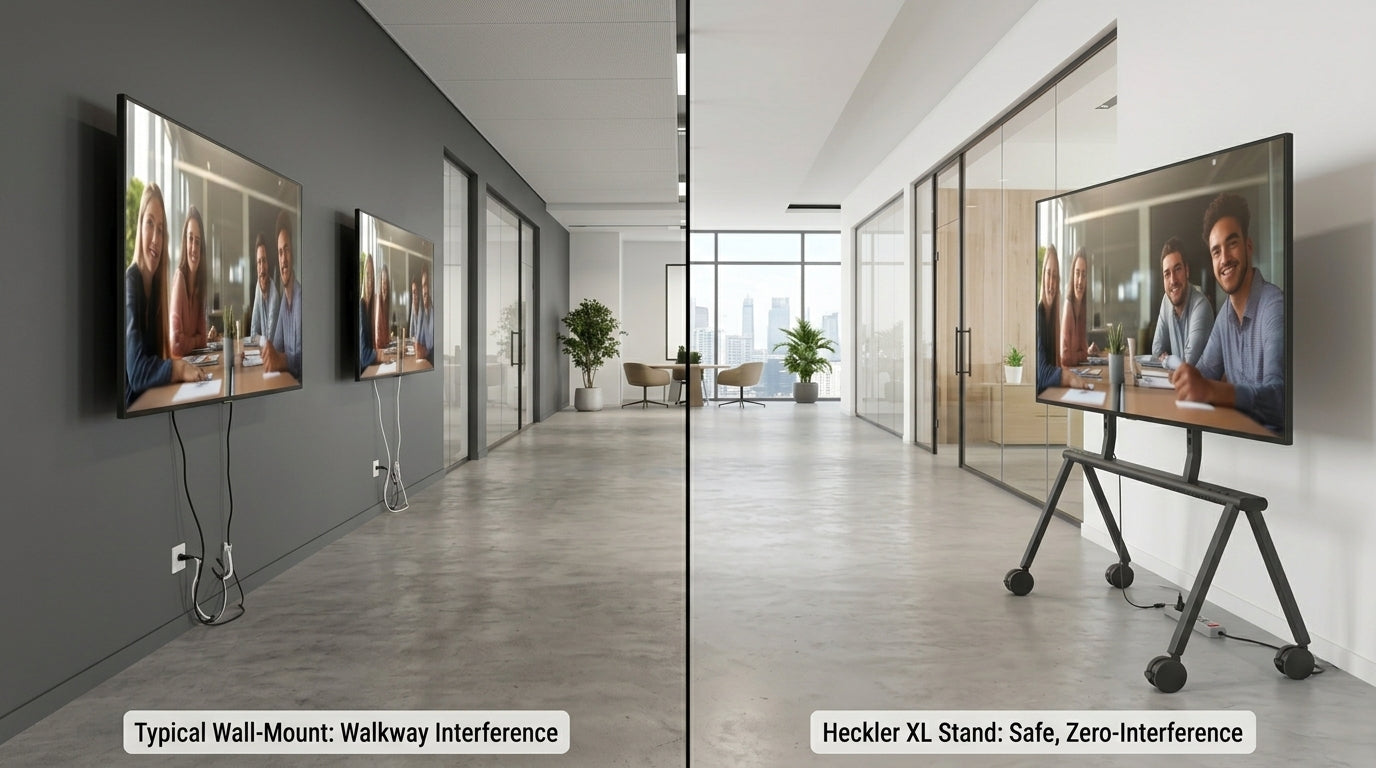 On the Floor With Heckler: What to Know Before Specifying ADA-Compliant Display Mounts