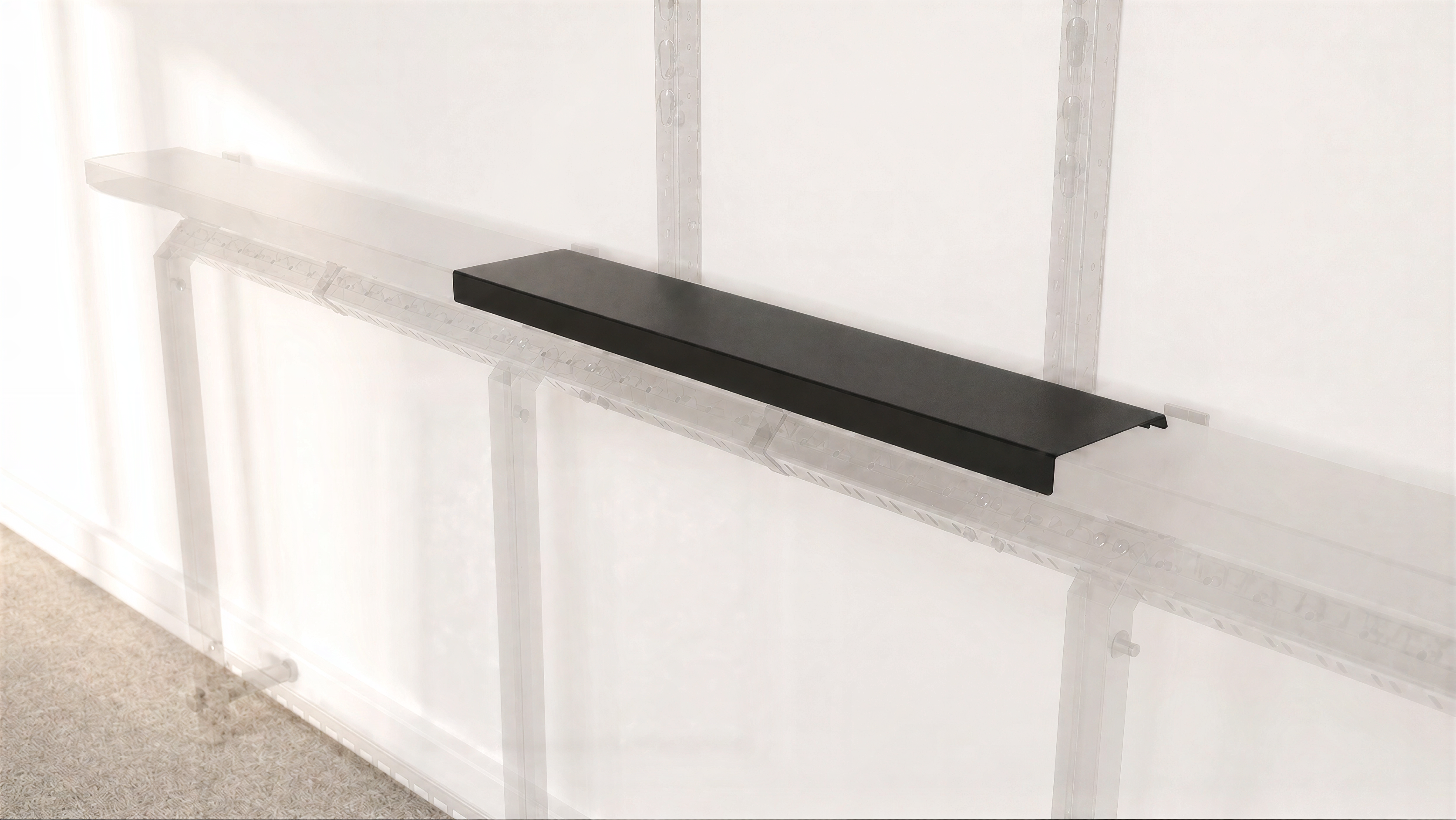 Framework Shelf installed on a Framework wall.