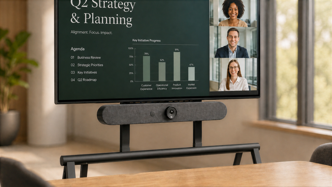 Device Panel for Mobile Fleet in a meeting room.
