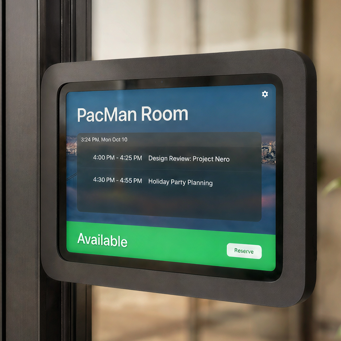 Room Scheduler Mount for iPad mini 6th and 7th Generation product view.