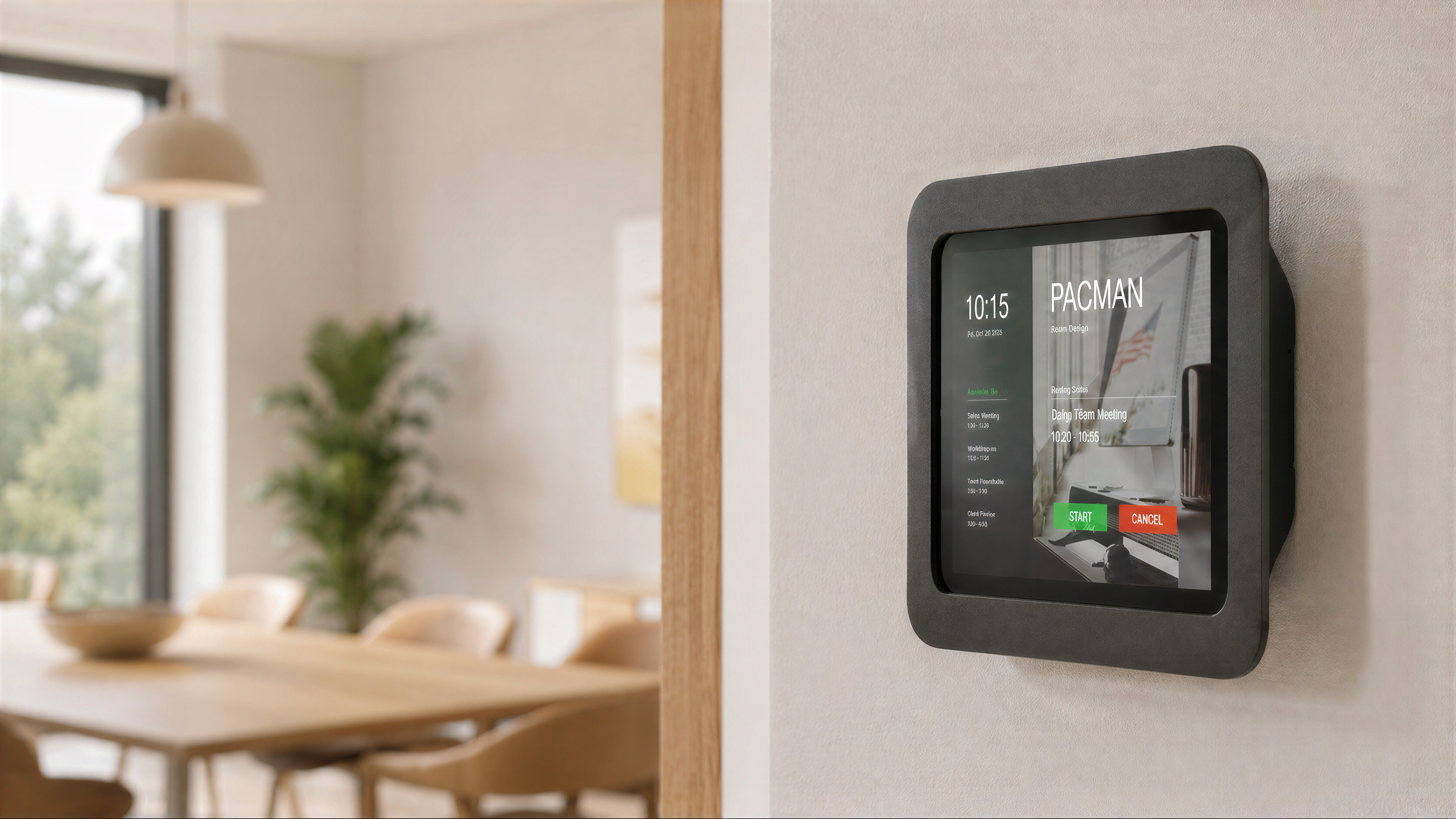 OnWall Mount for iPad mini 6th and 7th Generation installed on a wall.