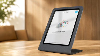 Heckler Portrait Stand for iPad 10th and 11th Generation tabletop view.