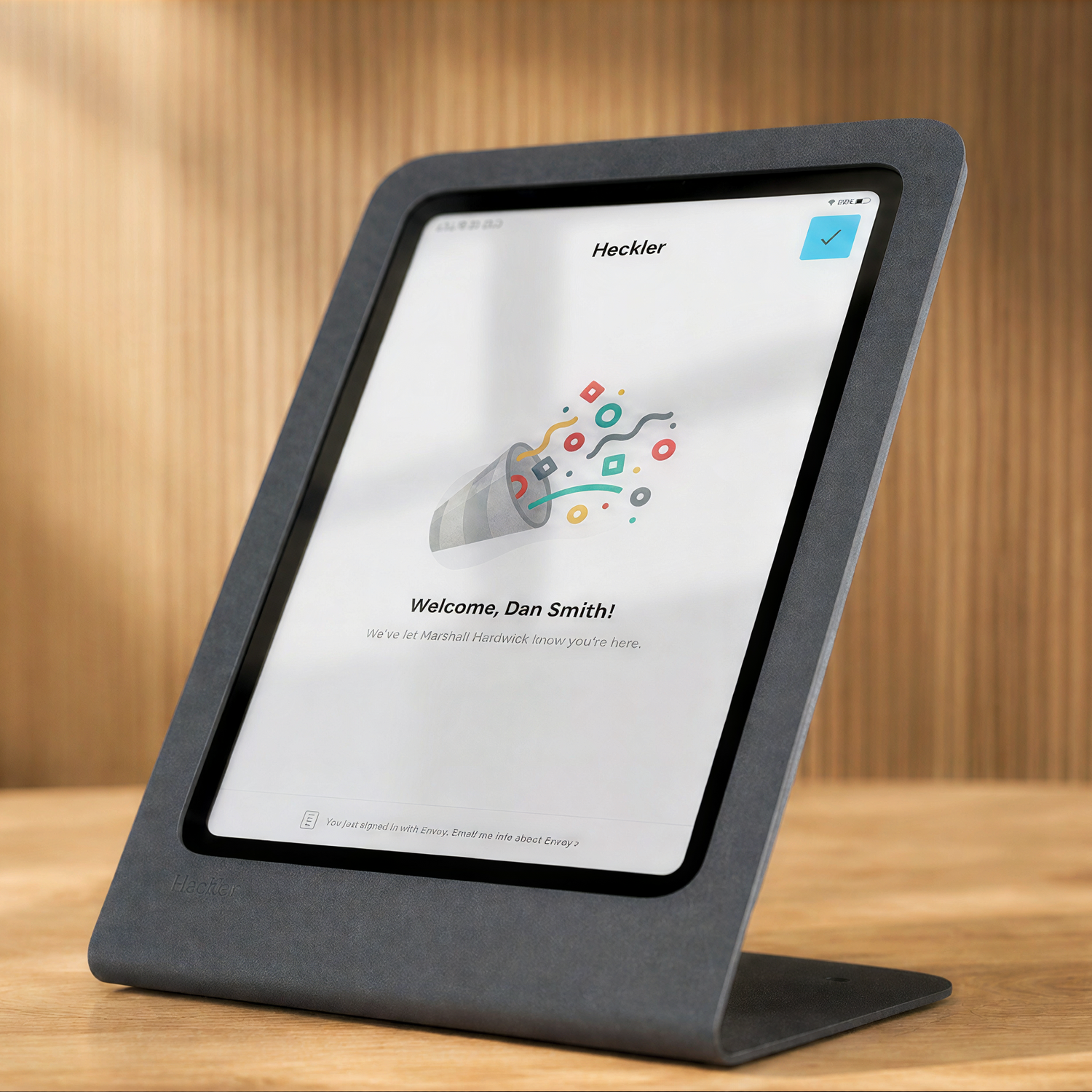 Heckler Portrait Stand for iPad 10th and 11th Generation product view.