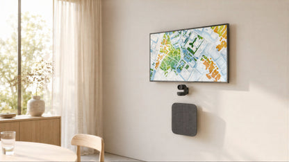 Heckler ADA Panel Pair 20X20 installed on an AV wall.