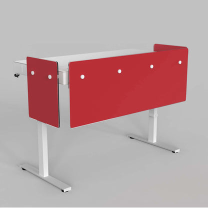 Premium Modesty Panel Set for Heckler Lectern 6U in Opaque Pantone PMS 186 C printed finish.