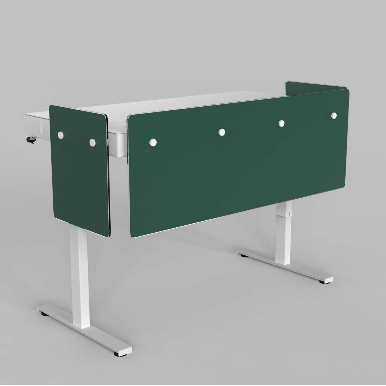 Premium Modesty Panel Set for Heckler Lectern 6U in Opaque Pantone PMS 3298 C printed finish.