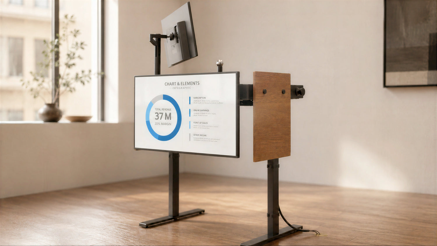 Display Mount Kit for Heckler Lectern 4U