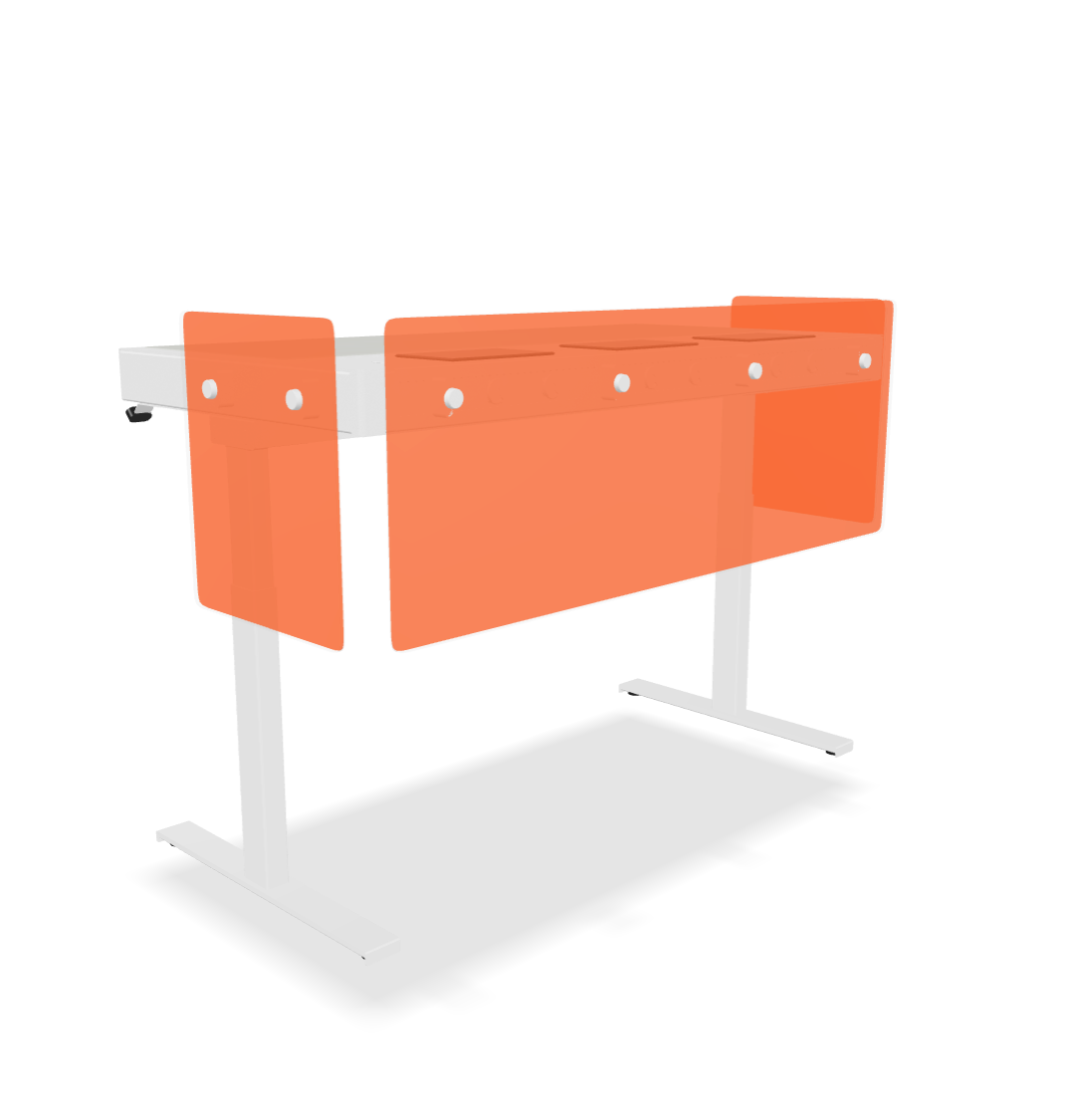 Premium Modesty Panel Set for Heckler Lectern 6U