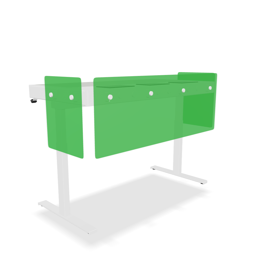 Premium Modesty Panel Set for Heckler Lectern 6U