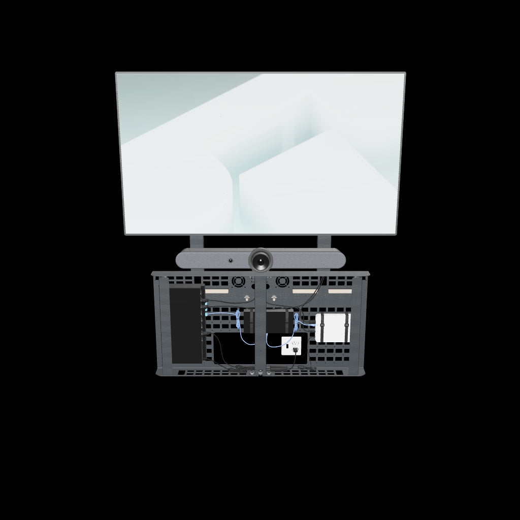 Heckler AV Credenza 4U Blue front view