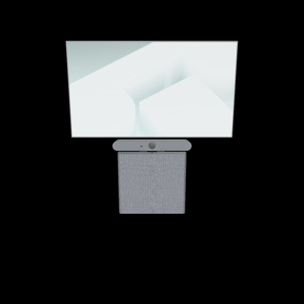 Heckler AV Credenza Mini Black Grey front view